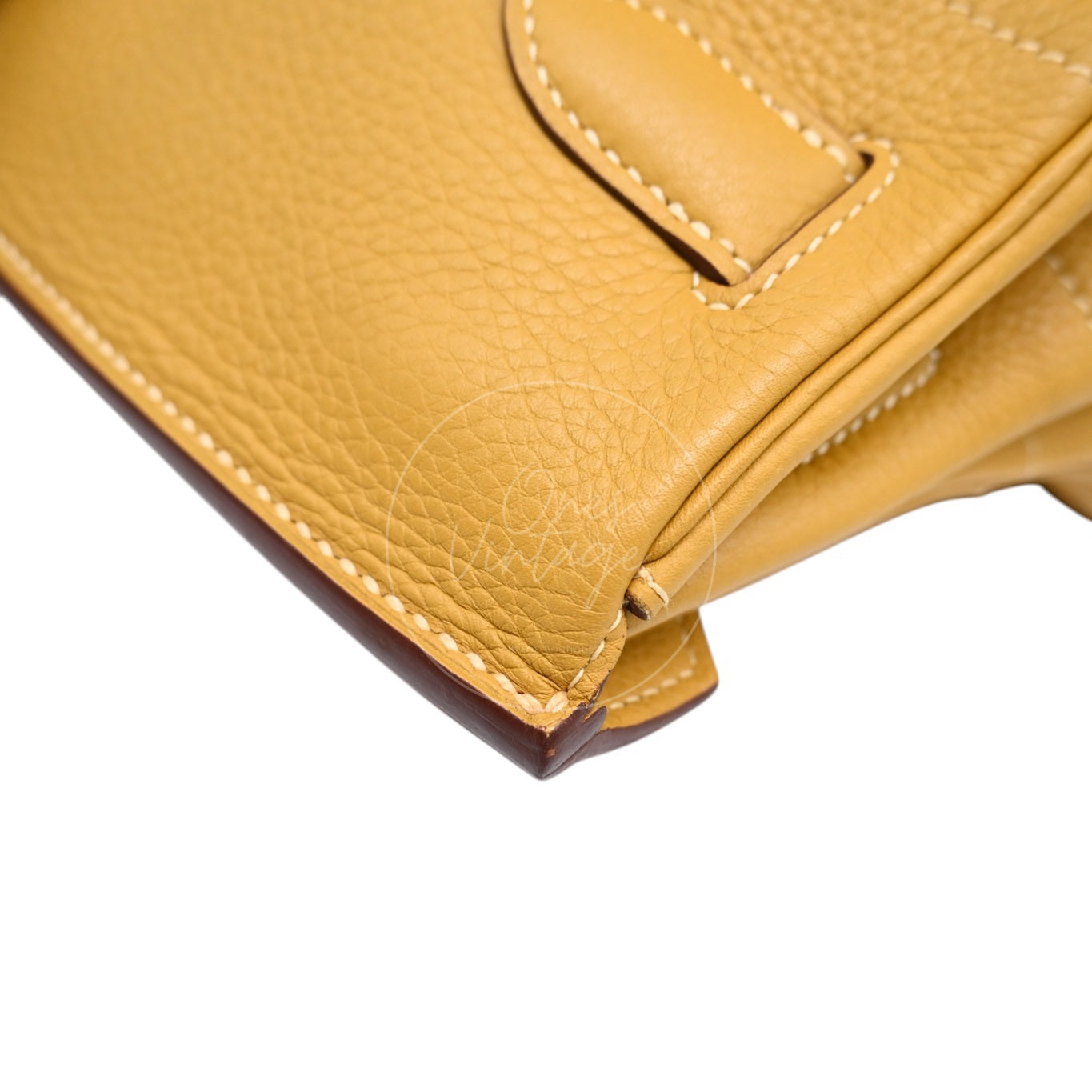 Hermes JPG Shoulder Birkin 42 Handbag PHW 2C Curry Square L