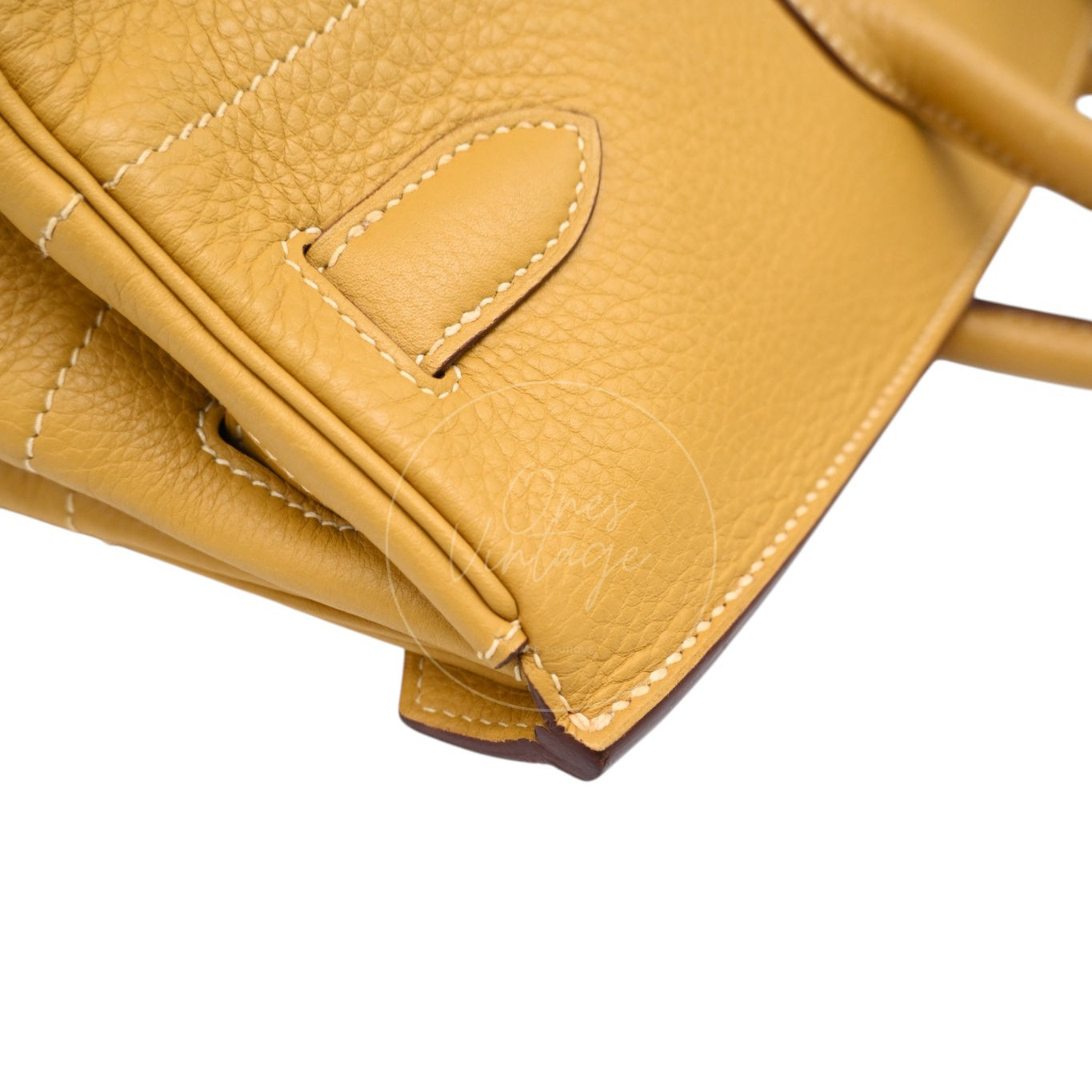 Hermes JPG Shoulder Birkin 42 Handbag PHW 2C Curry Square L