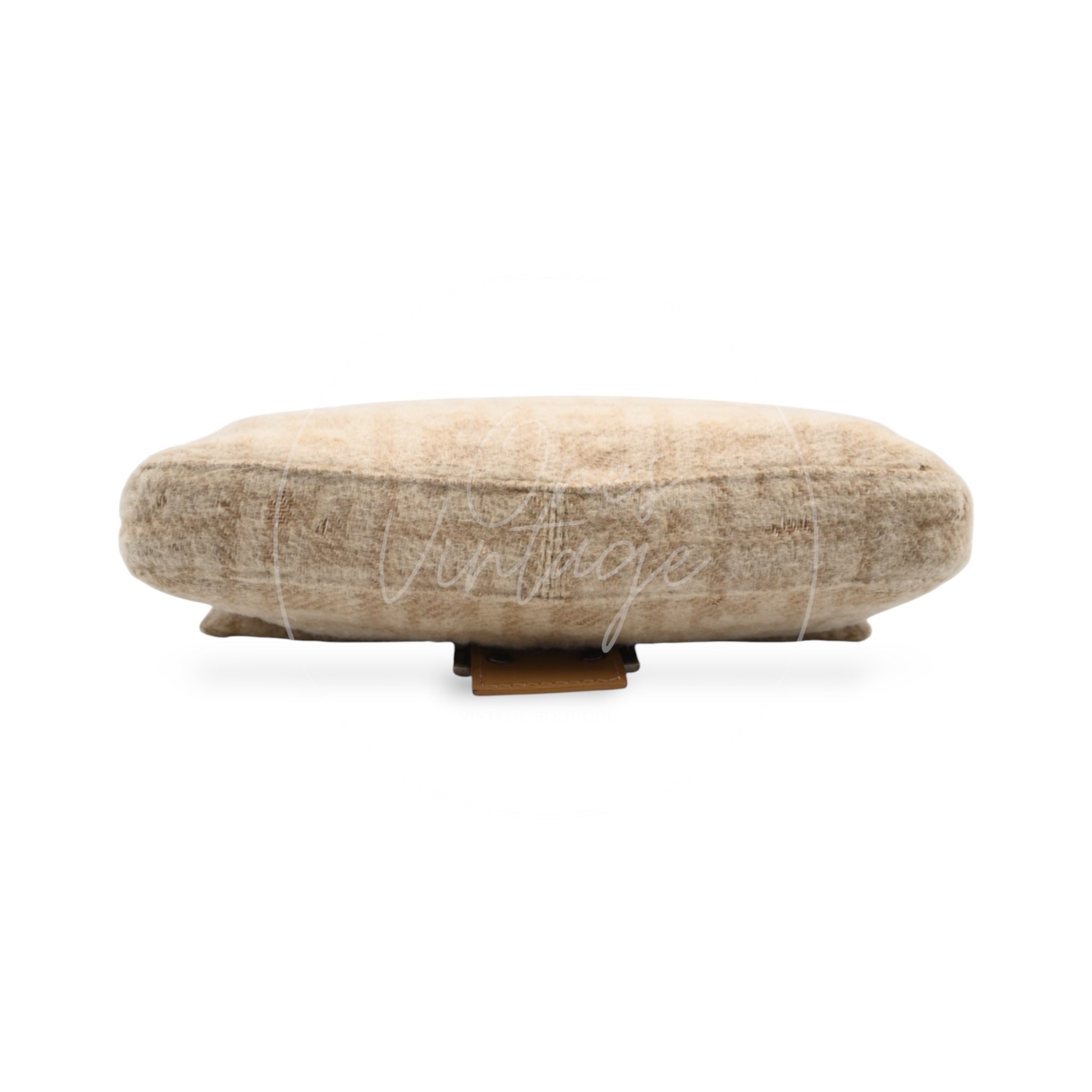 Fendi Zucca Baguette Wool and Leather PHW Beige