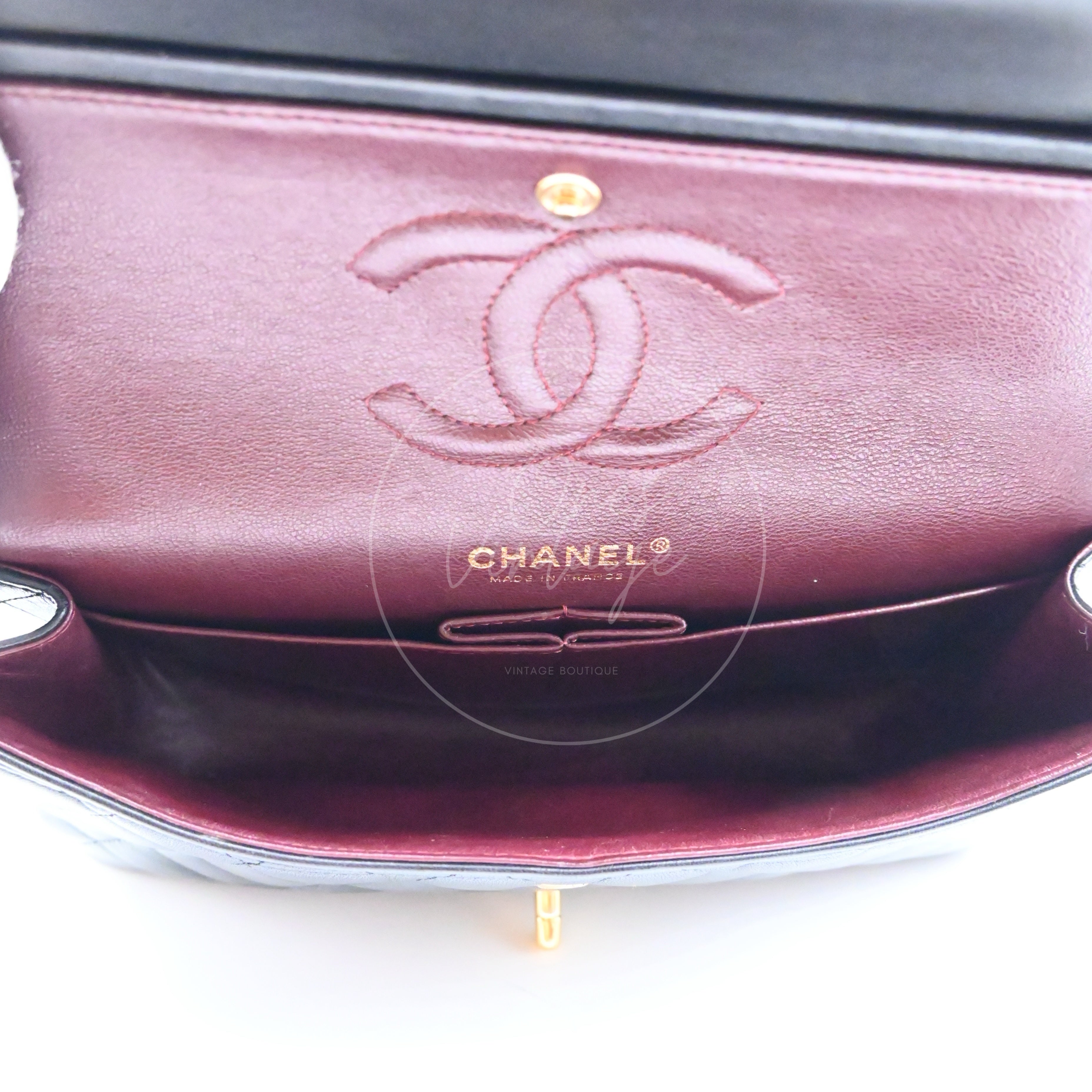 Chanel Classic Lambskin CF25 Bag GHW Black Series 13