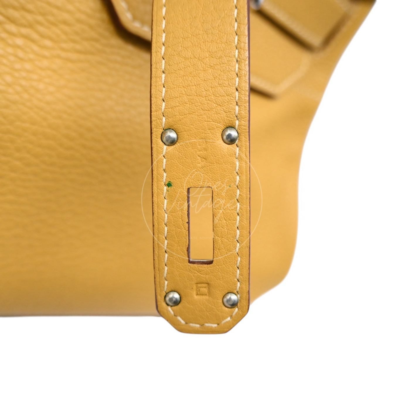 Hermes JPG Shoulder Birkin 42 Handbag PHW 2C Curry Square L