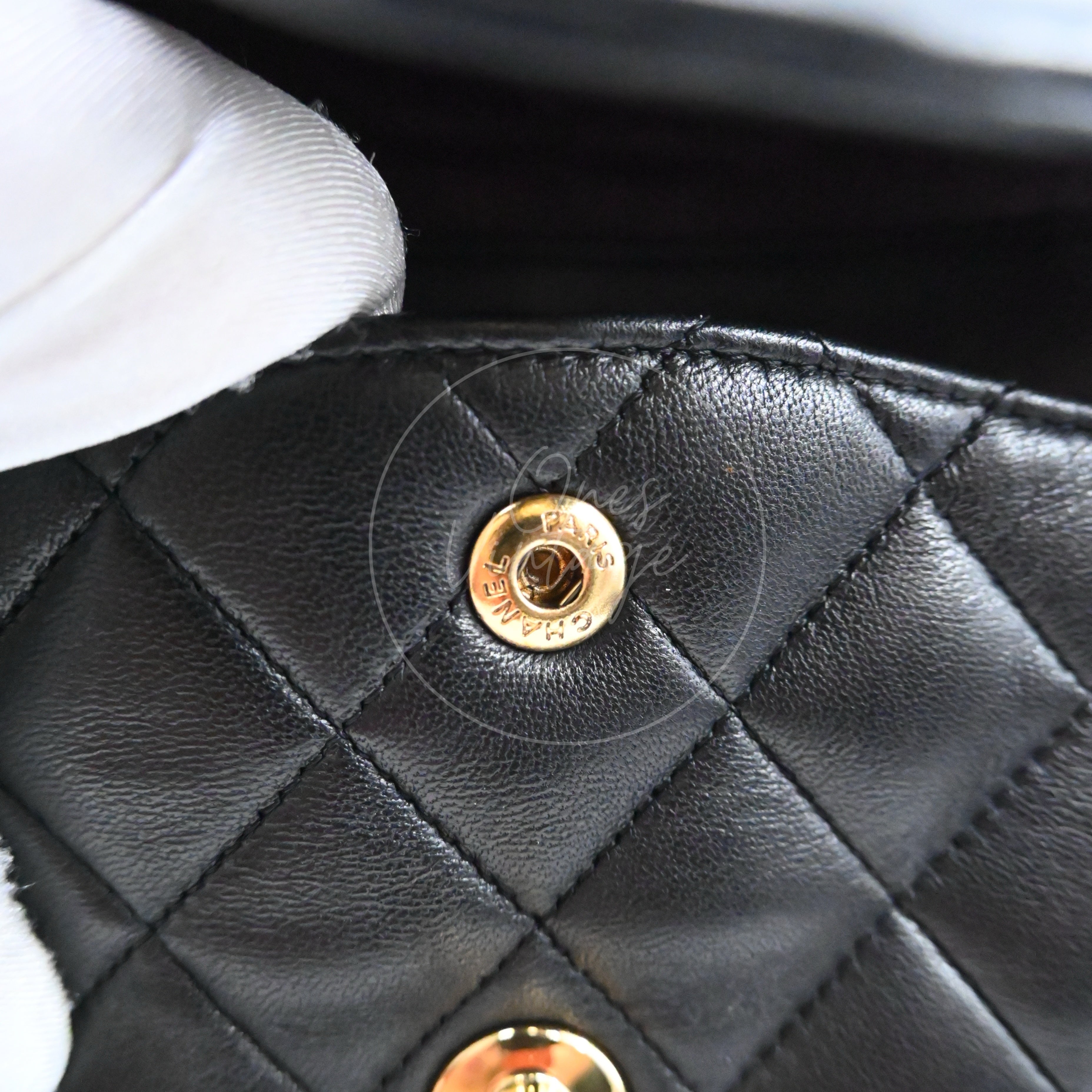 Chanel Classic Lambskin CF25 Bag GHW Black Series 13