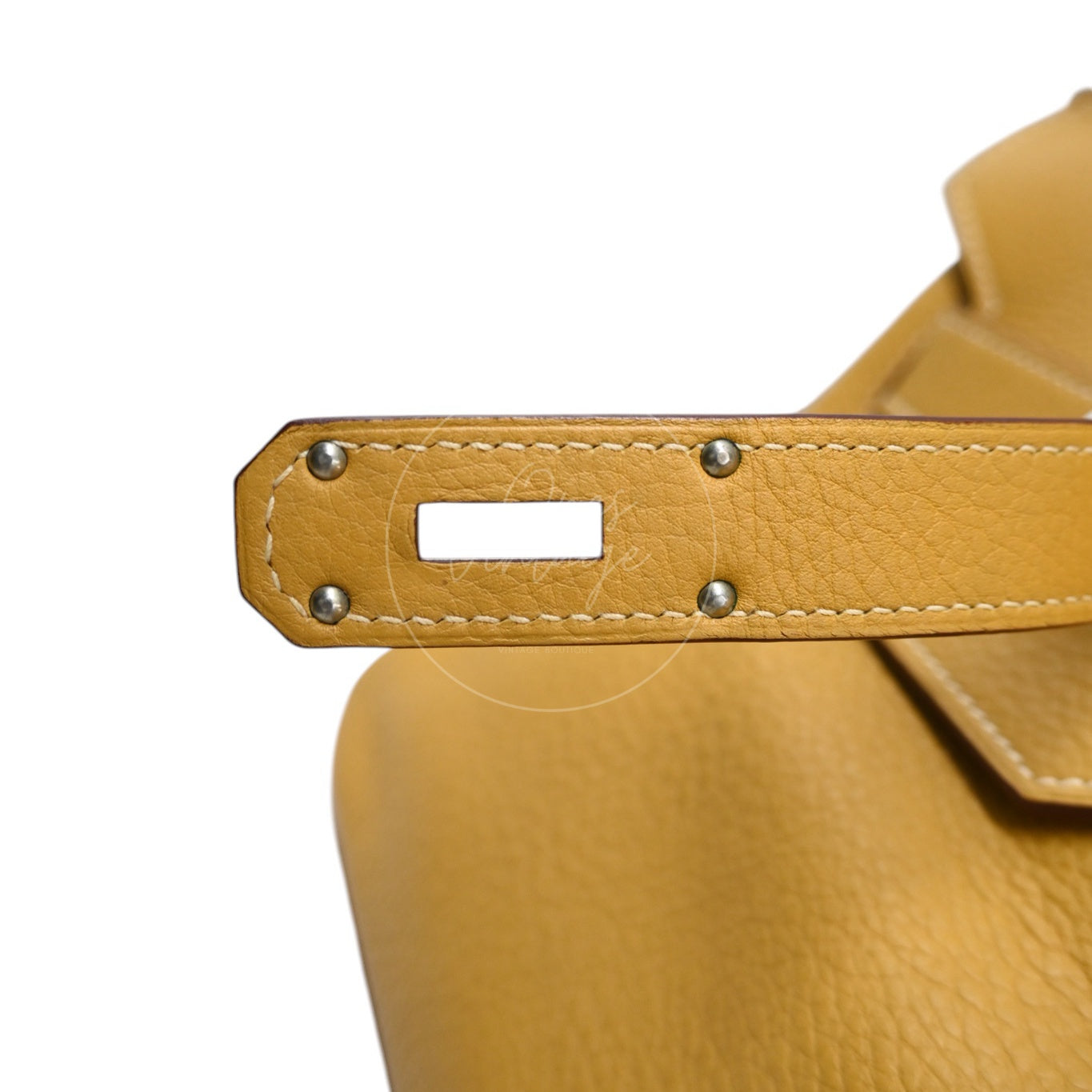 Hermes JPG Shoulder Birkin 42 Handbag PHW 2C Curry Square L