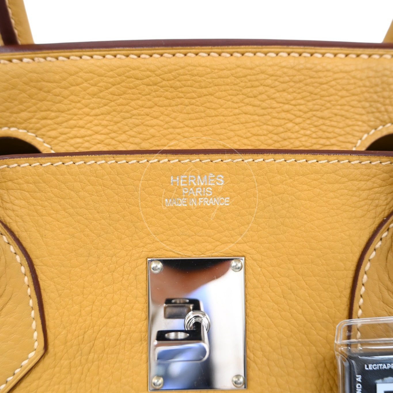Hermes JPG Shoulder Birkin 42 Handbag PHW 2C Curry Square L