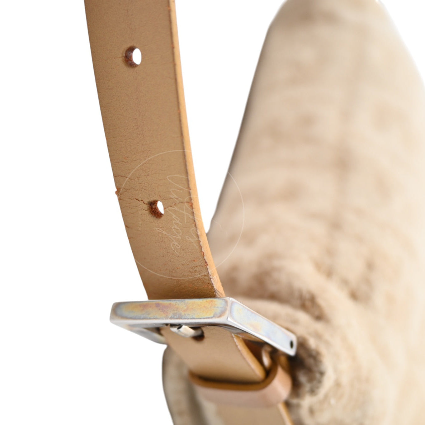 Fendi Zucca Baguette Wool and Leather PHW Beige