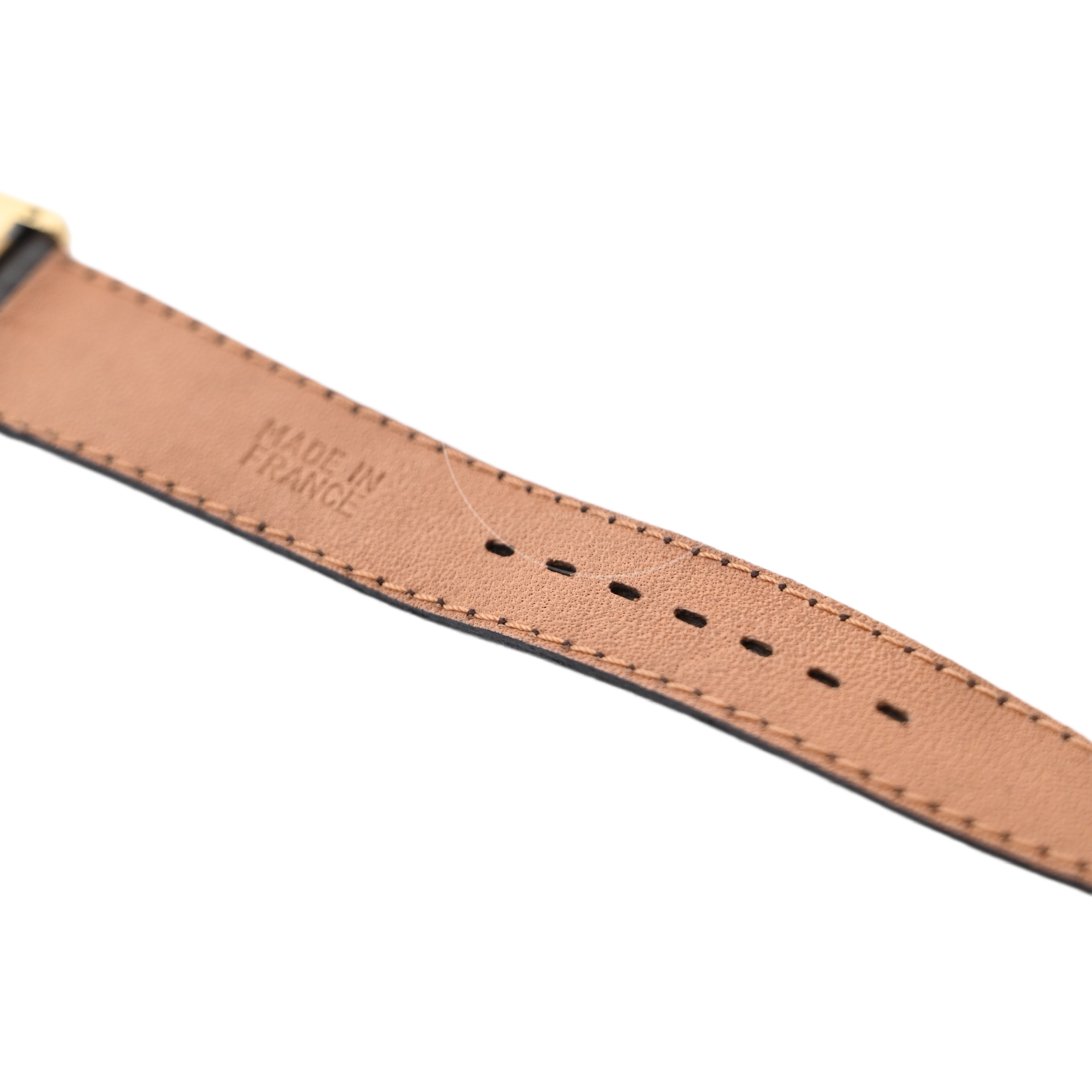 Cartier Vermeil Tank Quatz Dark Brown
