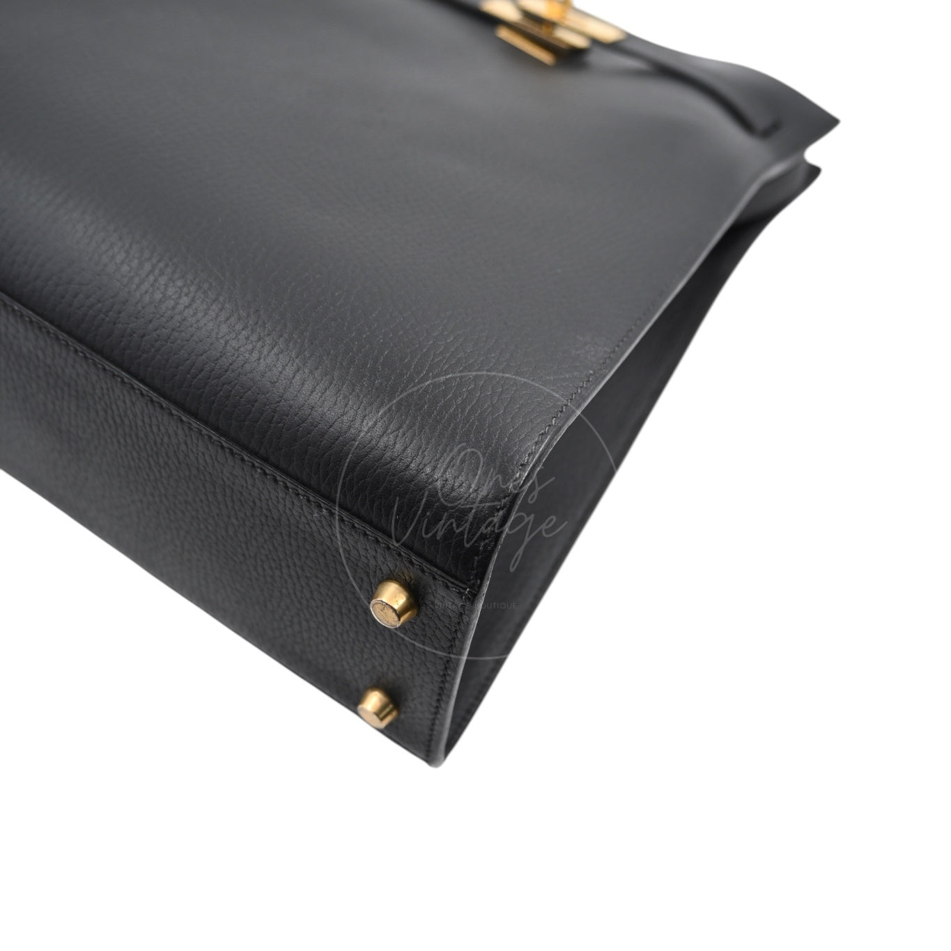 Hermes Ardennes Kelly Sport GM GHW Black Circle Z