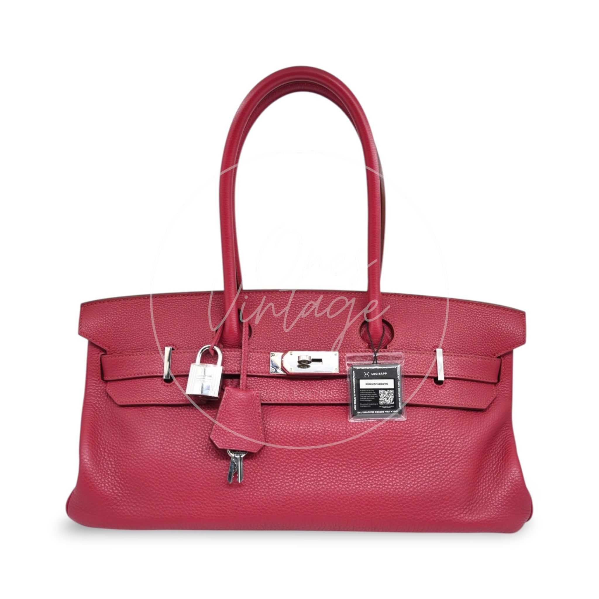 Hermès JPG Shoulder Birkin 42 PHW Rubis Square O
