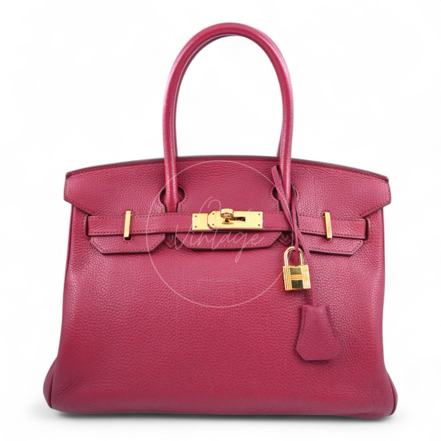 Hermes Birkin 30 Togo GHW Red Square O