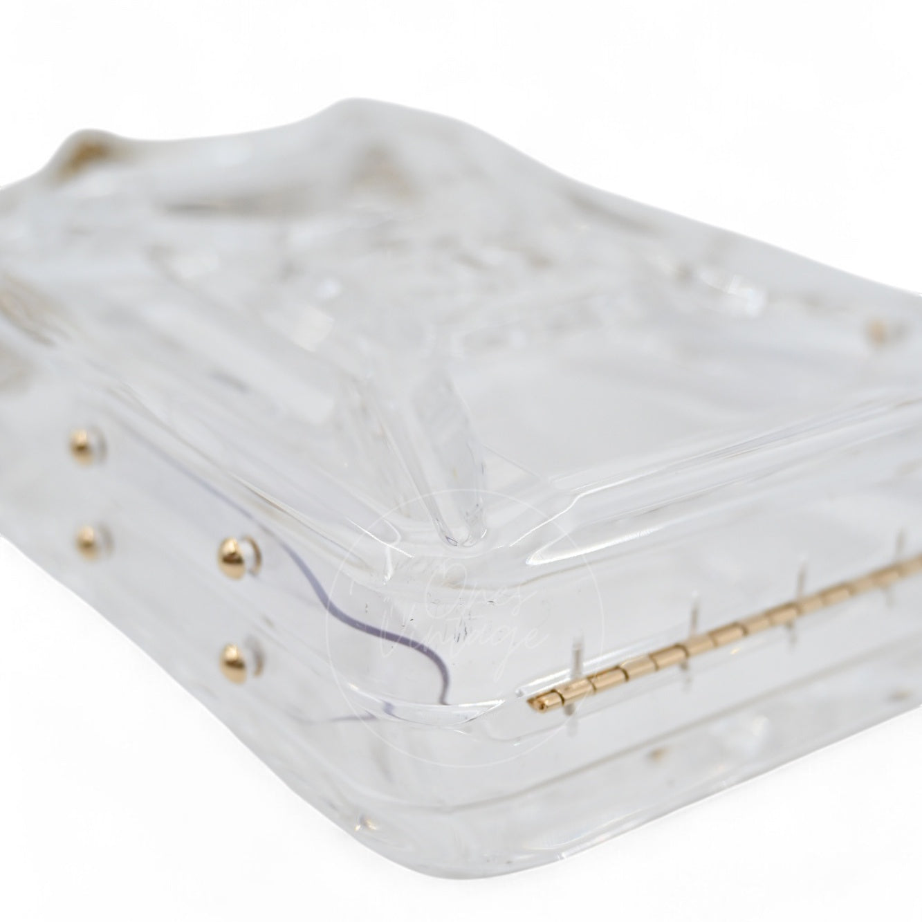 Chanel Dubai By Night Plexiglass Gasoline Tank Minaudière Bag GHW Clear 2015