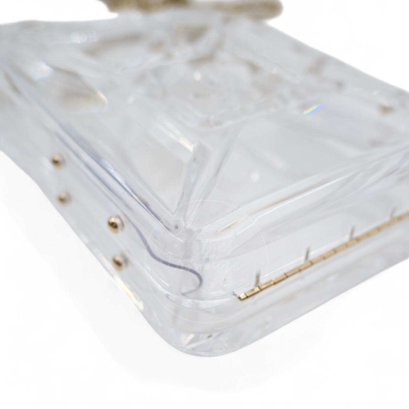 Chanel Dubai By Night Plexiglass Gasoline Tank Minaudière Bag GHW Clear 2015