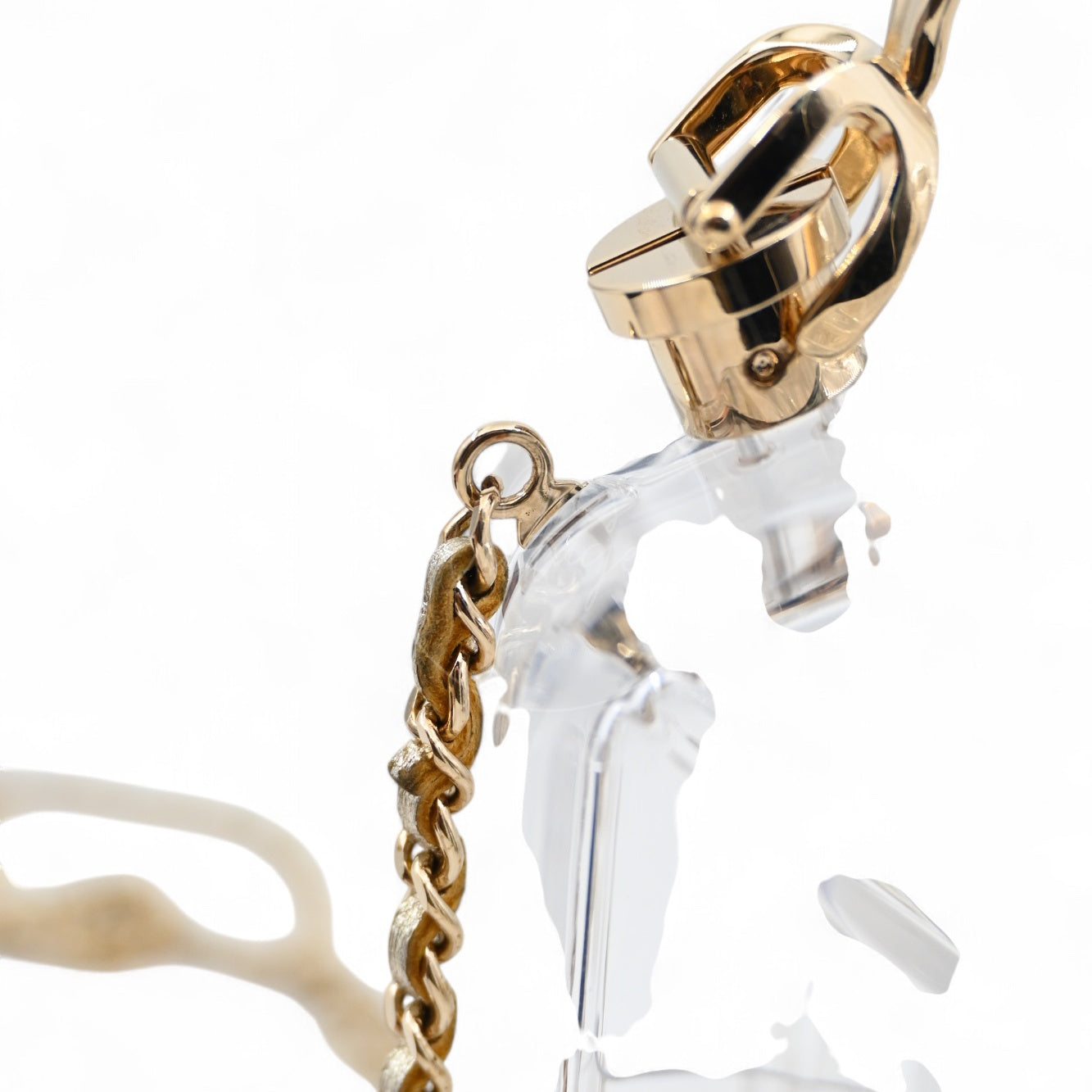 Chanel Dubai By Night Plexiglass Gasoline Tank Minaudière Bag GHW Clear 2015