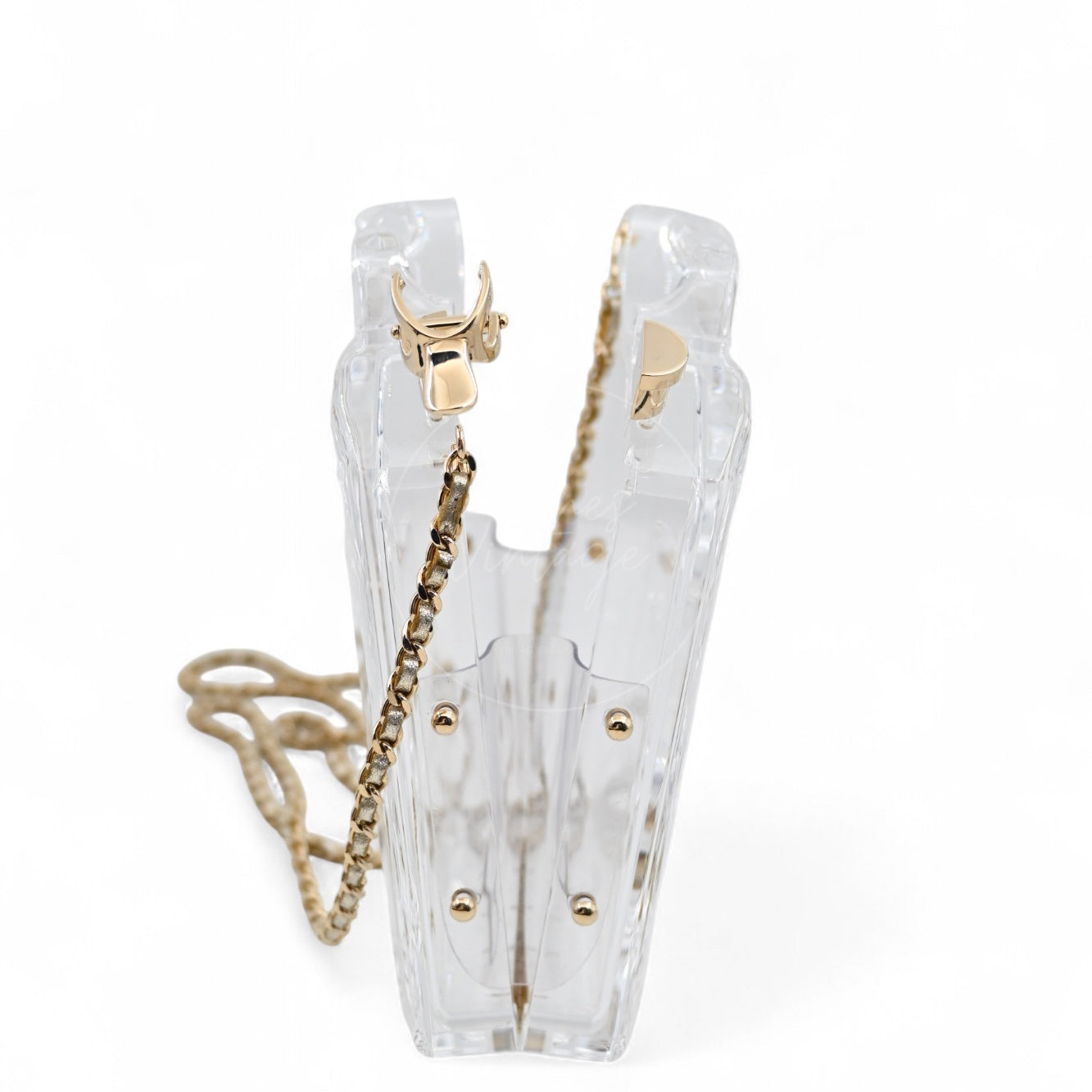 Chanel Dubai By Night Plexiglass Gasoline Tank Minaudière Bag GHW Clear 2015