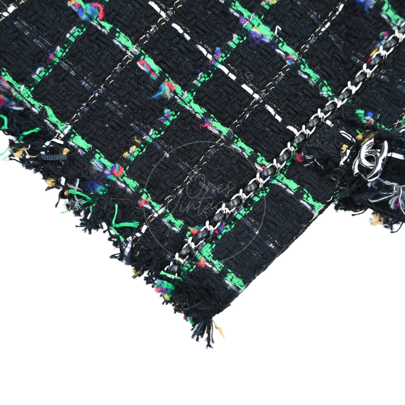 Chanel Robot Tote Bag PHW Black Green Series 23