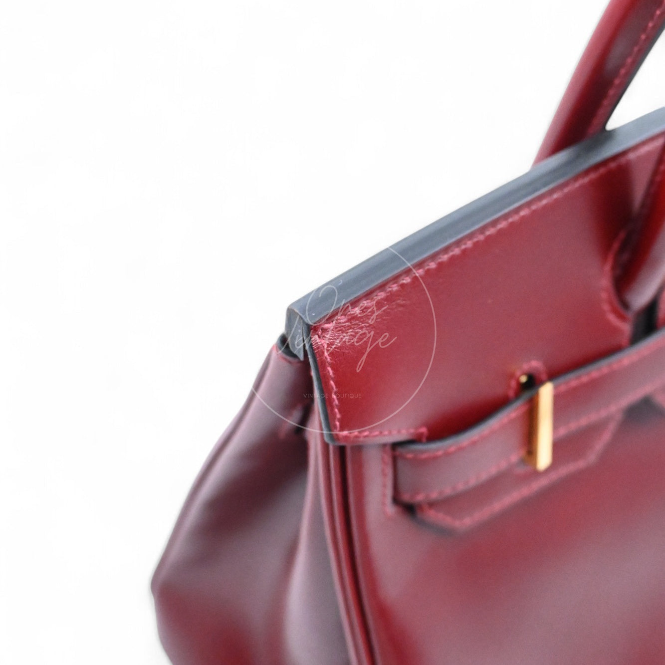 Hermes Birkin 30 Box Bag GHW Rough H Stamp X