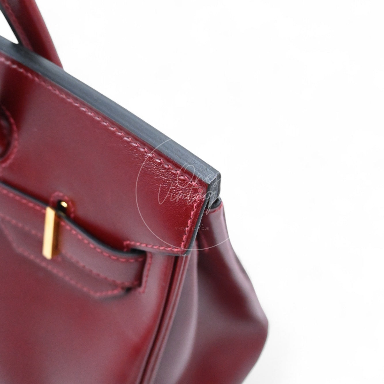 Hermes Birkin 30 Box Bag GHW Rough H Stamp X