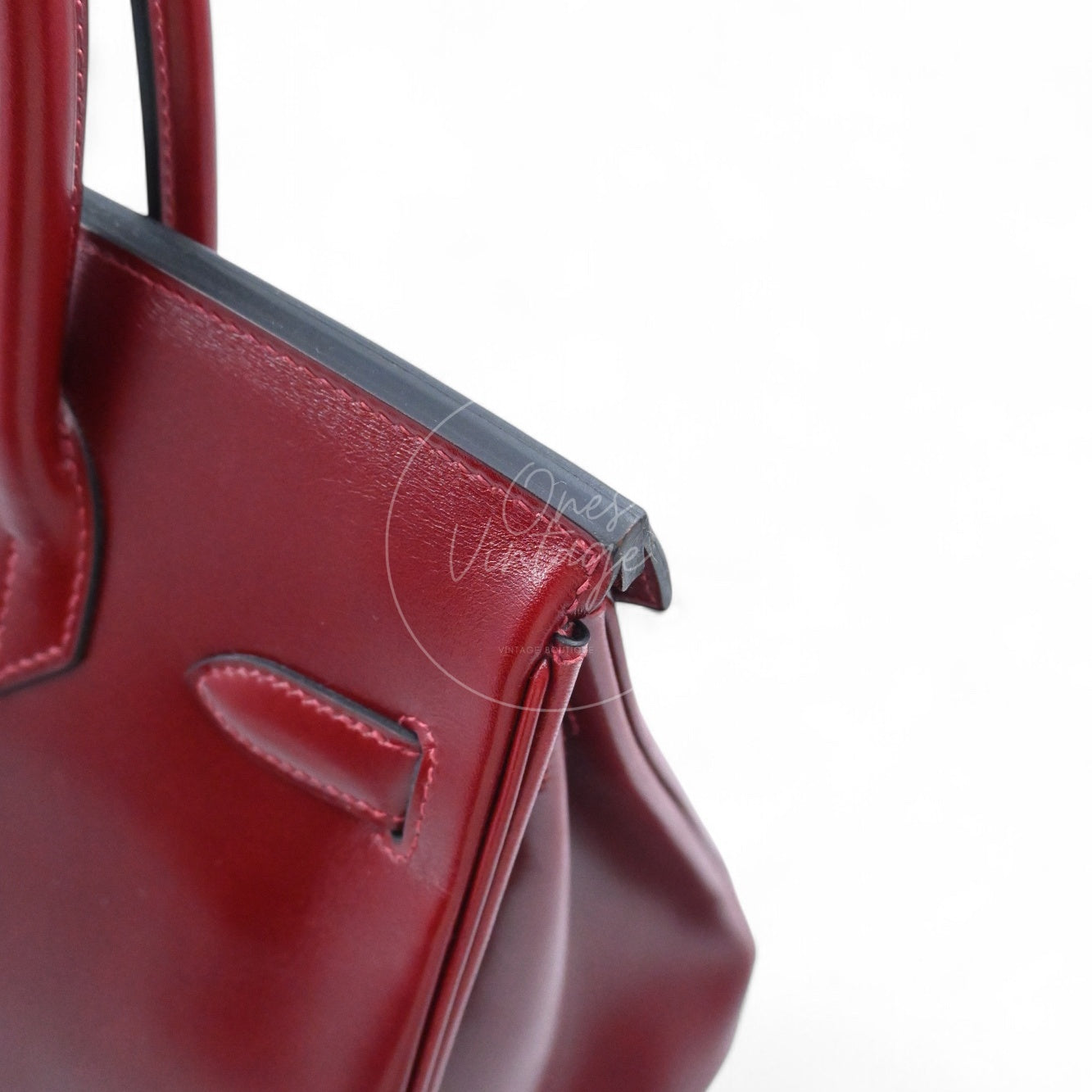 Hermes Birkin 30 Box Bag GHW Rough H Stamp X
