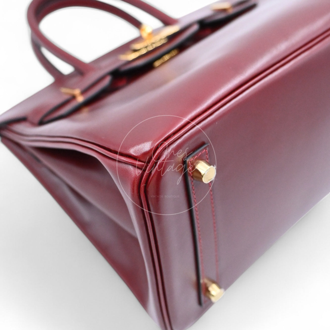 Hermes Birkin 30 Box Bag GHW Rough H Stamp X