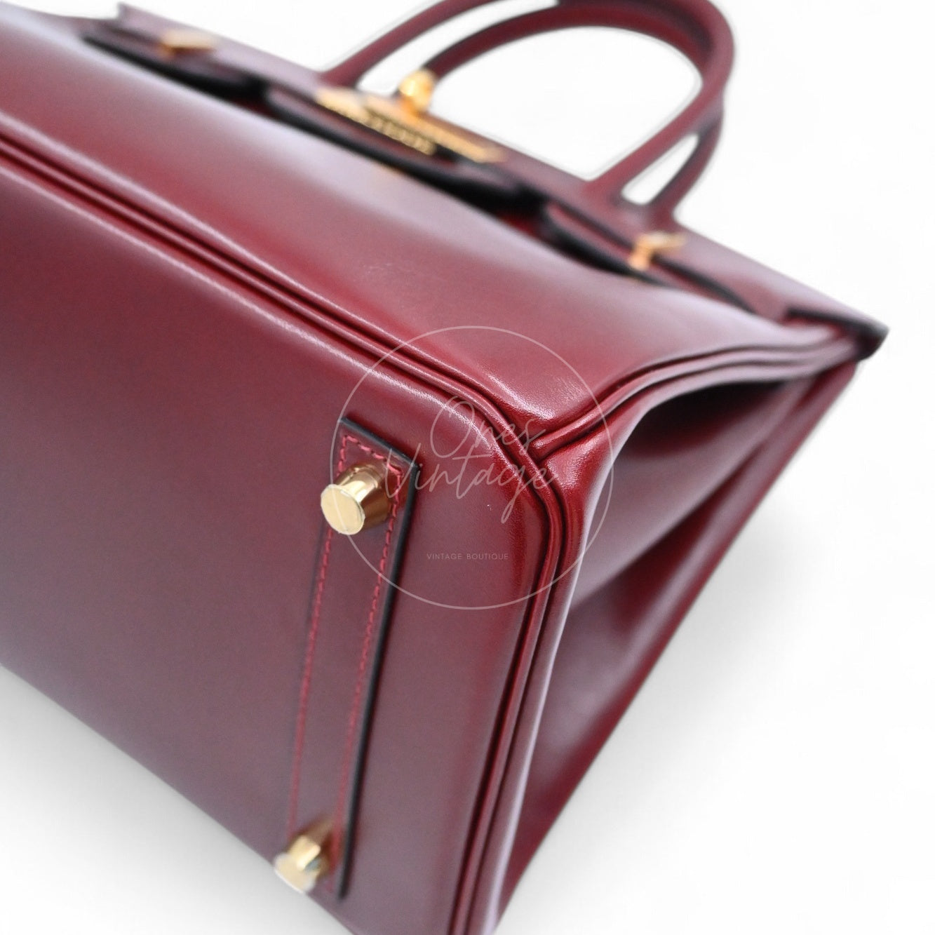 Hermes Birkin 30 Box Bag GHW Rough H Stamp X