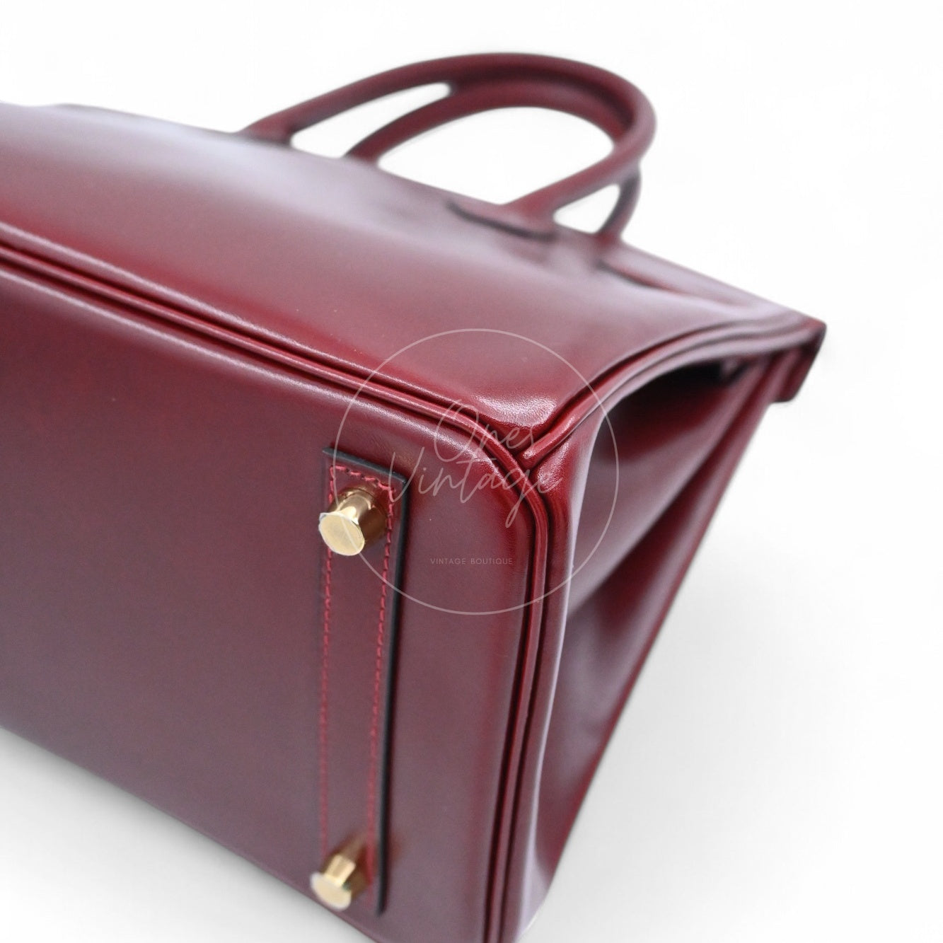 Hermes Birkin 30 Box Bag GHW Rough H Stamp X