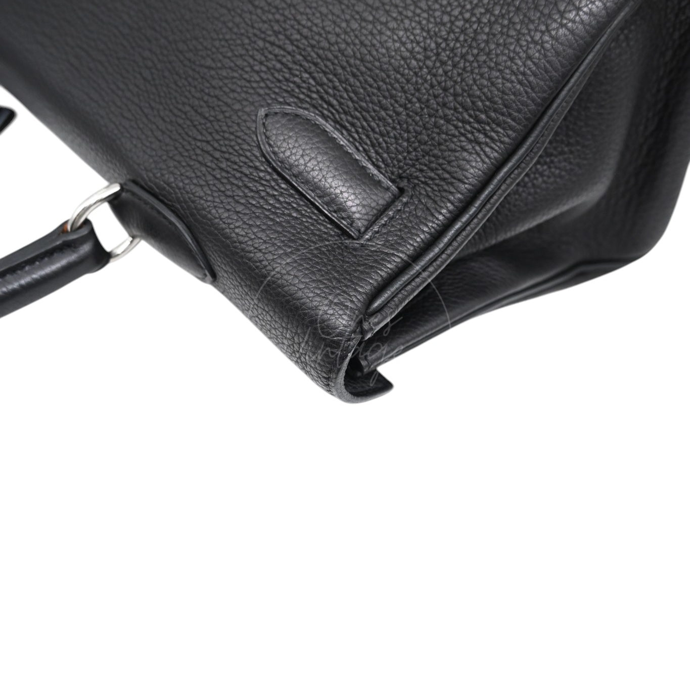 Hermès Clemence Fringe JPG Shoulder Kelly 42 PHW Black Square M