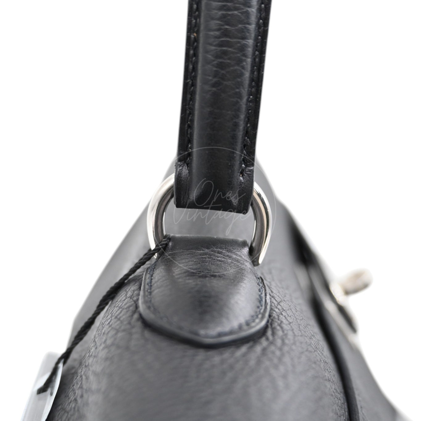 Hermès Clemence Fringe JPG Shoulder Kelly 42 PHW Black Square M