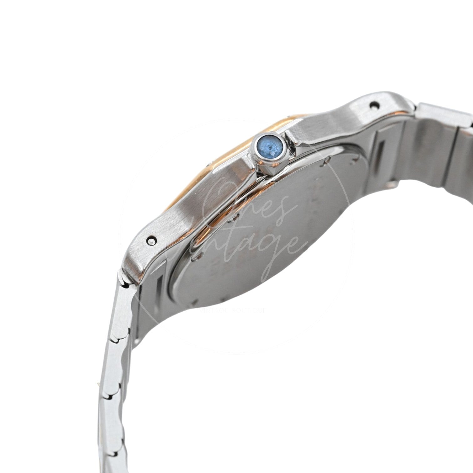 Cartier Santos Octagon Stainless Steel 18K Yellow Gold 29mm Watch Quartz