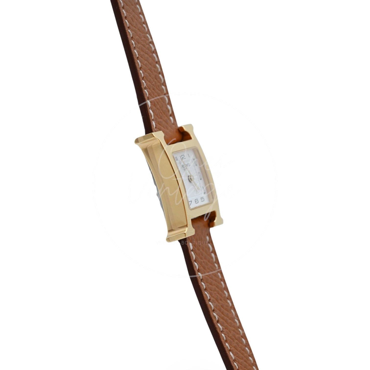 Hermes Heure H Watch Small Model 25mm Quartz SS White Dial
