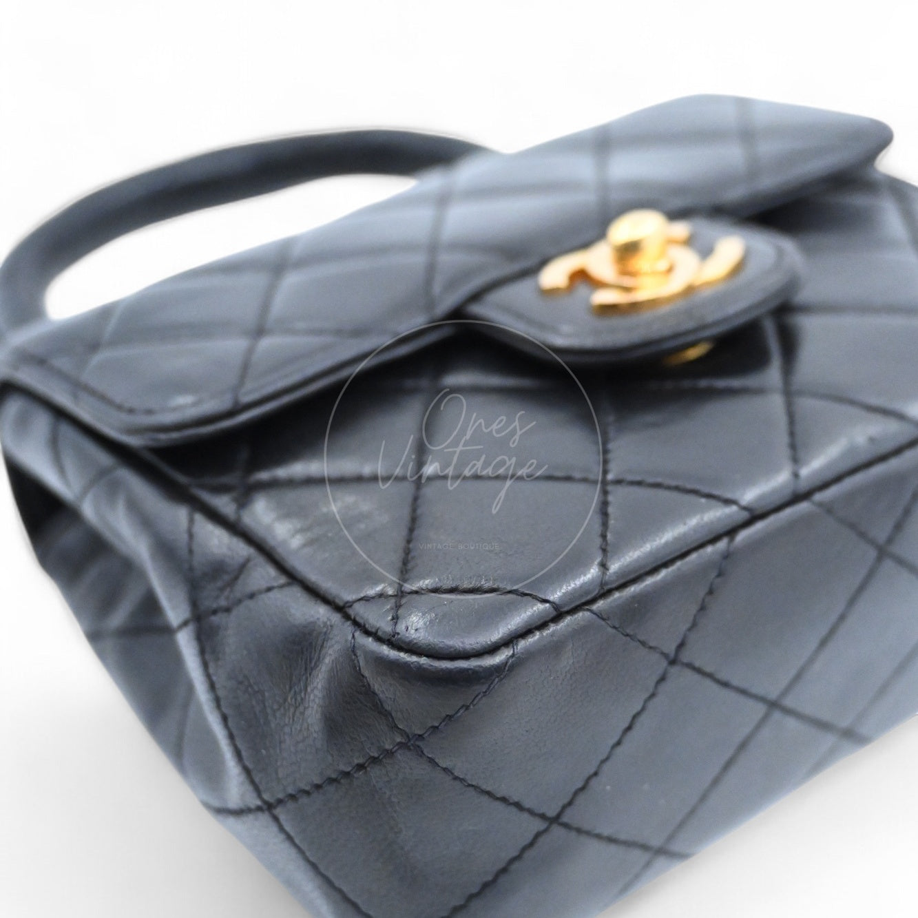 Chanel Classic Single Flap Lambskin Twin Bags GHW Black Series 3