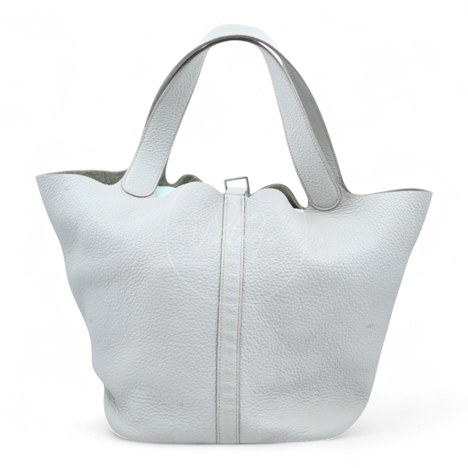 Hermes Picotin 26 TC PHW Gray Square D