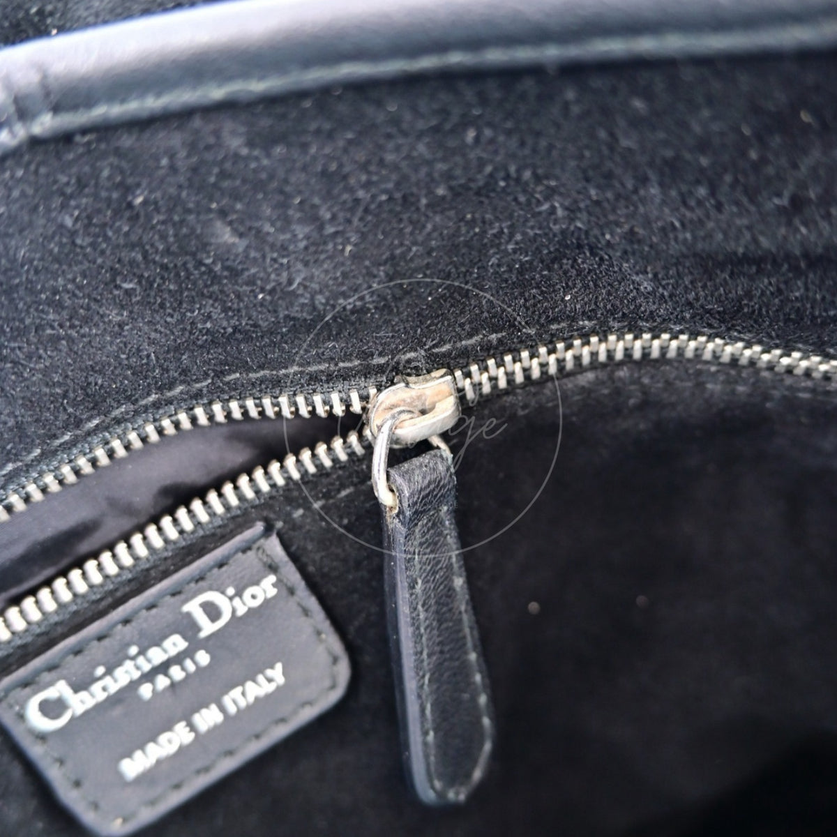 Christian Dior 42 Lambskin Jazz Club Shoulder Bag SHW Black