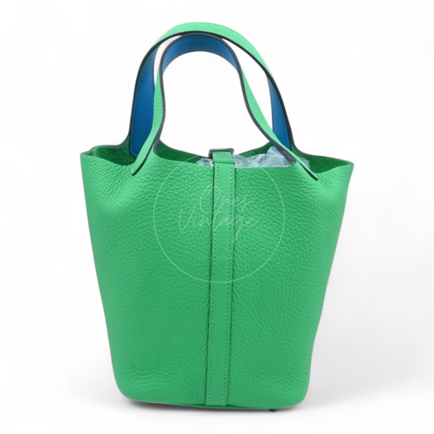 Hermes Picotin 18 TC PHW Green Stamp U
