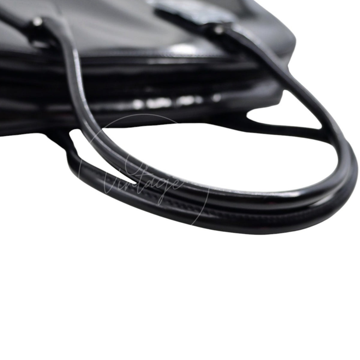 Prada Spazzolato Bauletto Bag Calfskin 36 Black SHW