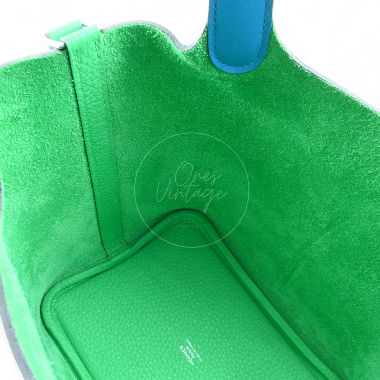 Hermes Picotin 18 TC PHW Green Stamp U