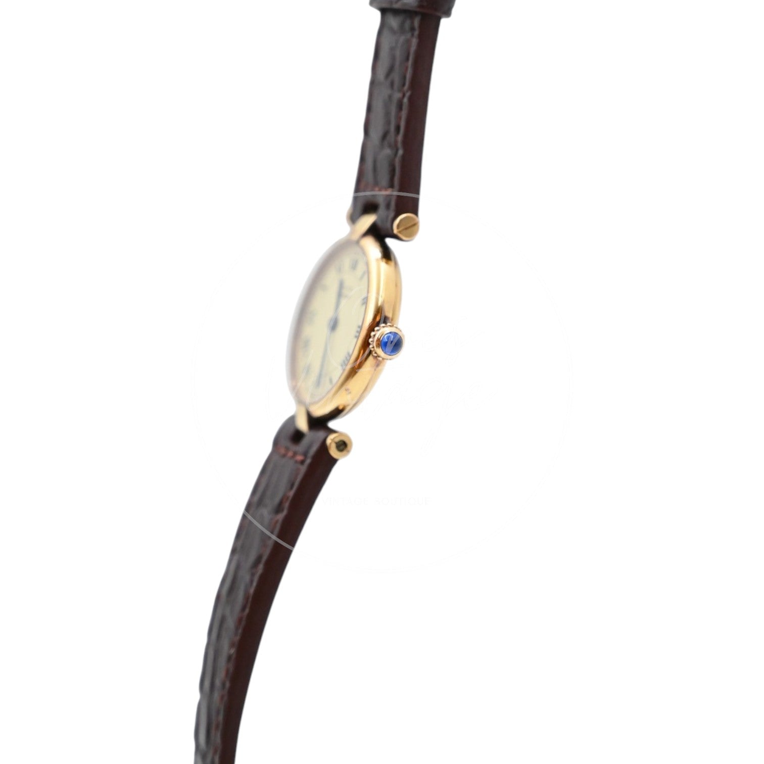 Cartier Vermeil Quartz 025404 Brown