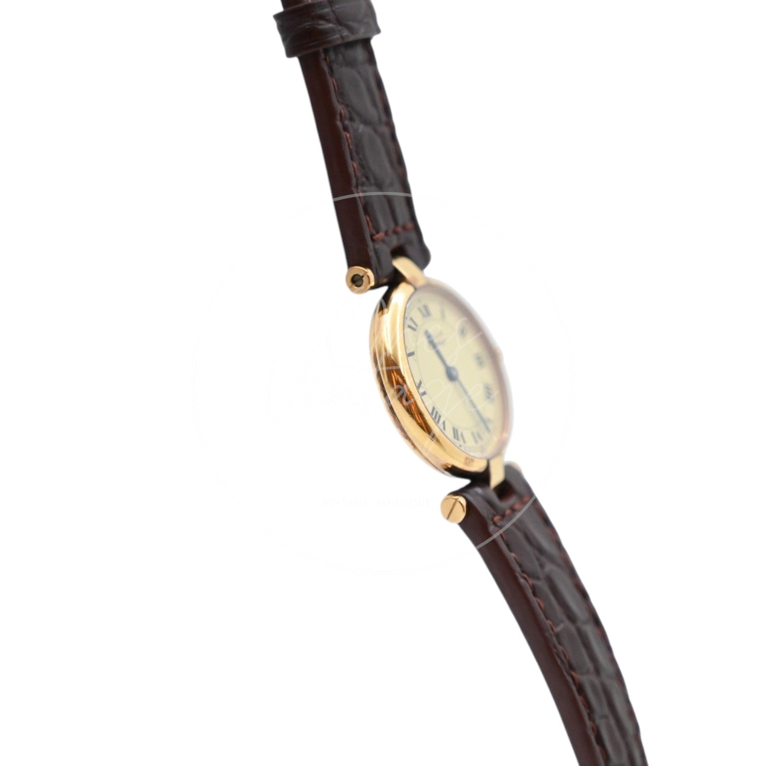 Cartier Vermeil Quartz 025404 Brown