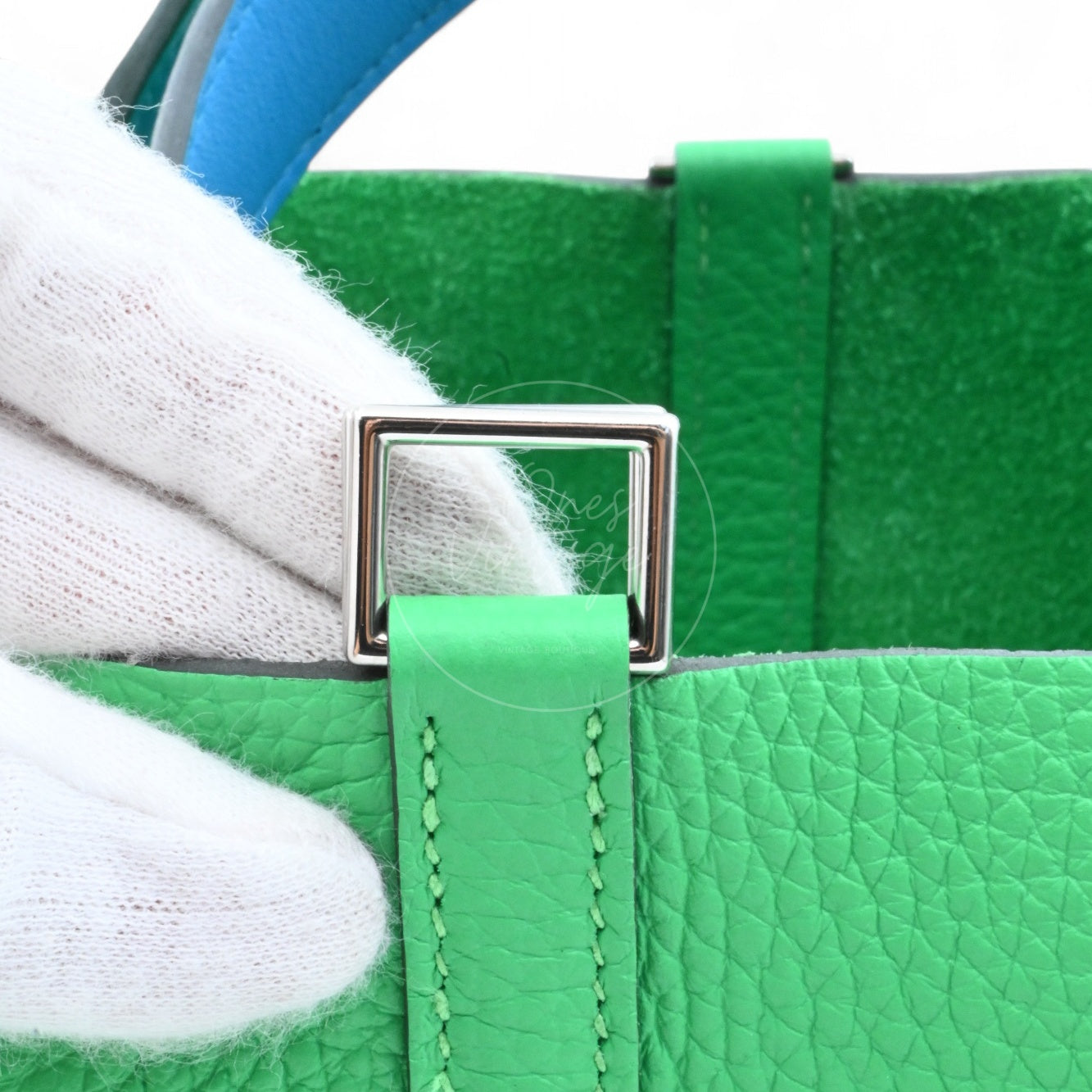 Hermes Picotin 18 TC PHW Green Stamp U
