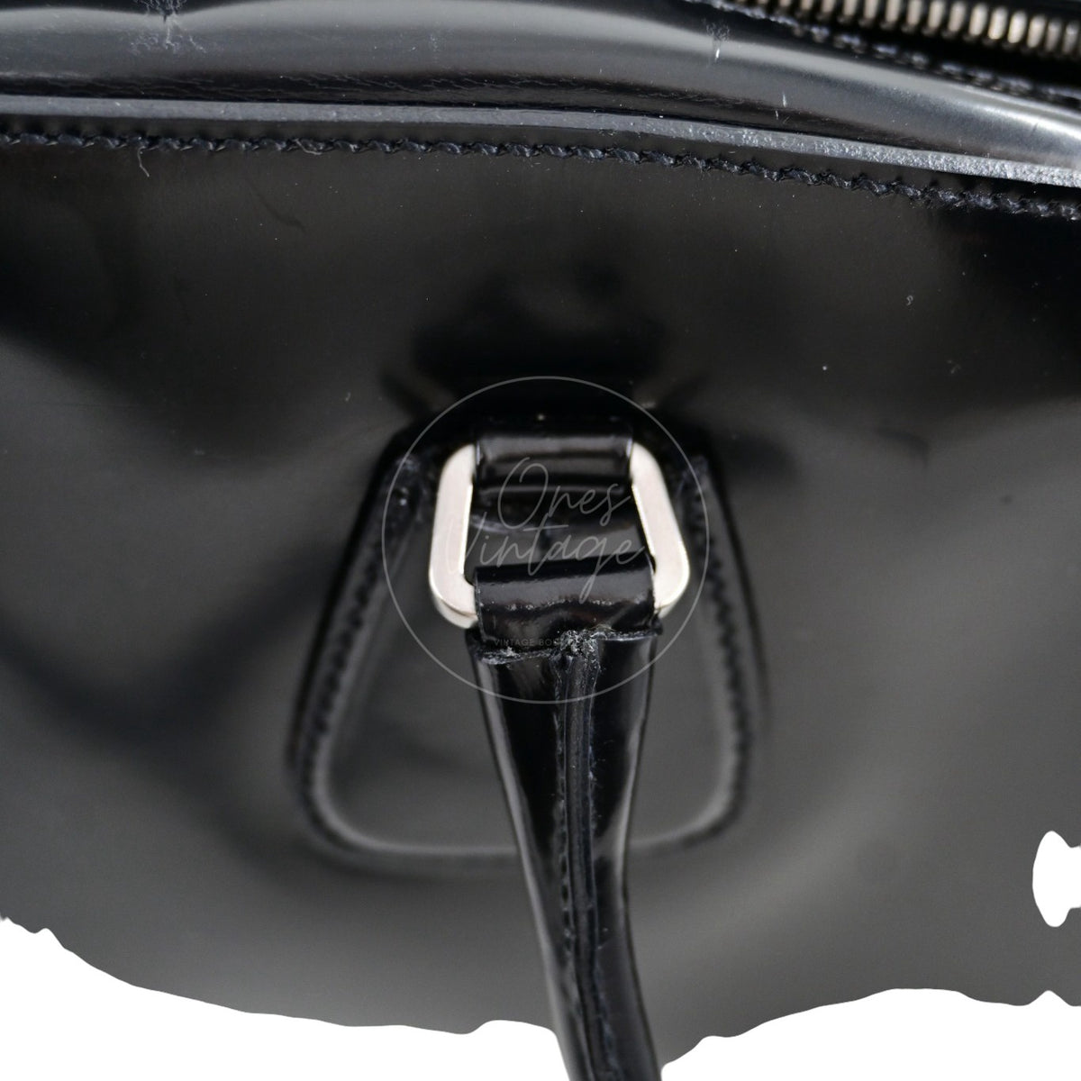 Prada Spazzolato Bauletto Bag Calfskin 36 Black SHW