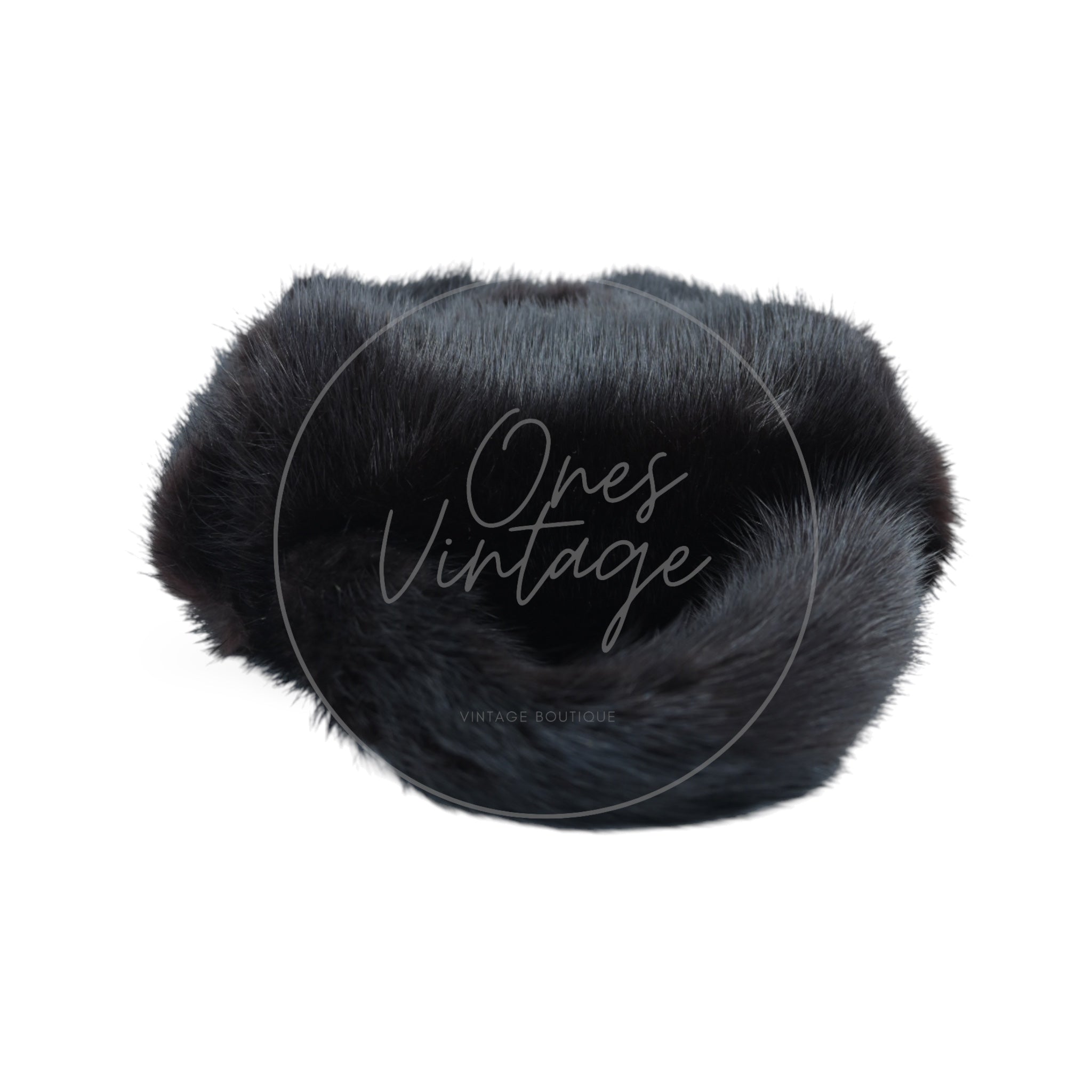 Chanel Mink Fur Handbag GHW Black