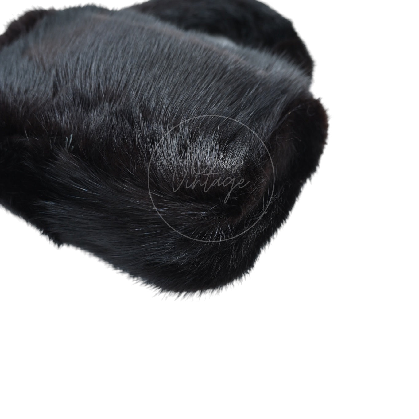 Chanel Mink Fur Handbag GHW Black