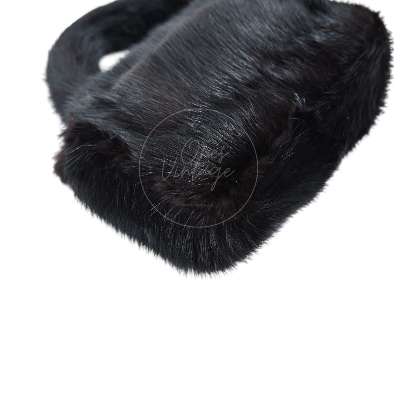 Chanel Mink Fur Handbag GHW Black