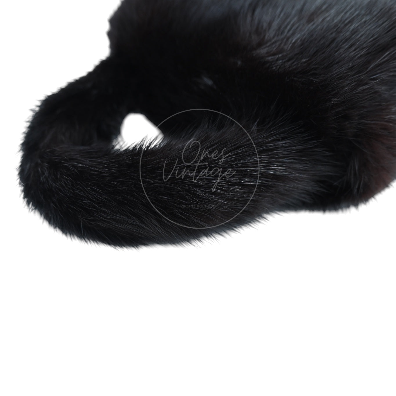 Chanel Mink Fur Handbag GHW Black