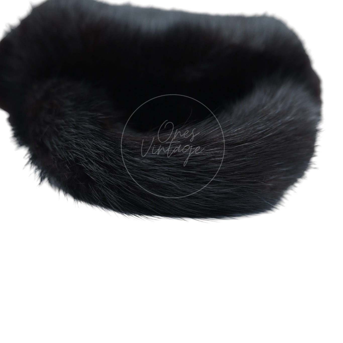 Chanel Mink Fur Handbag GHW Black