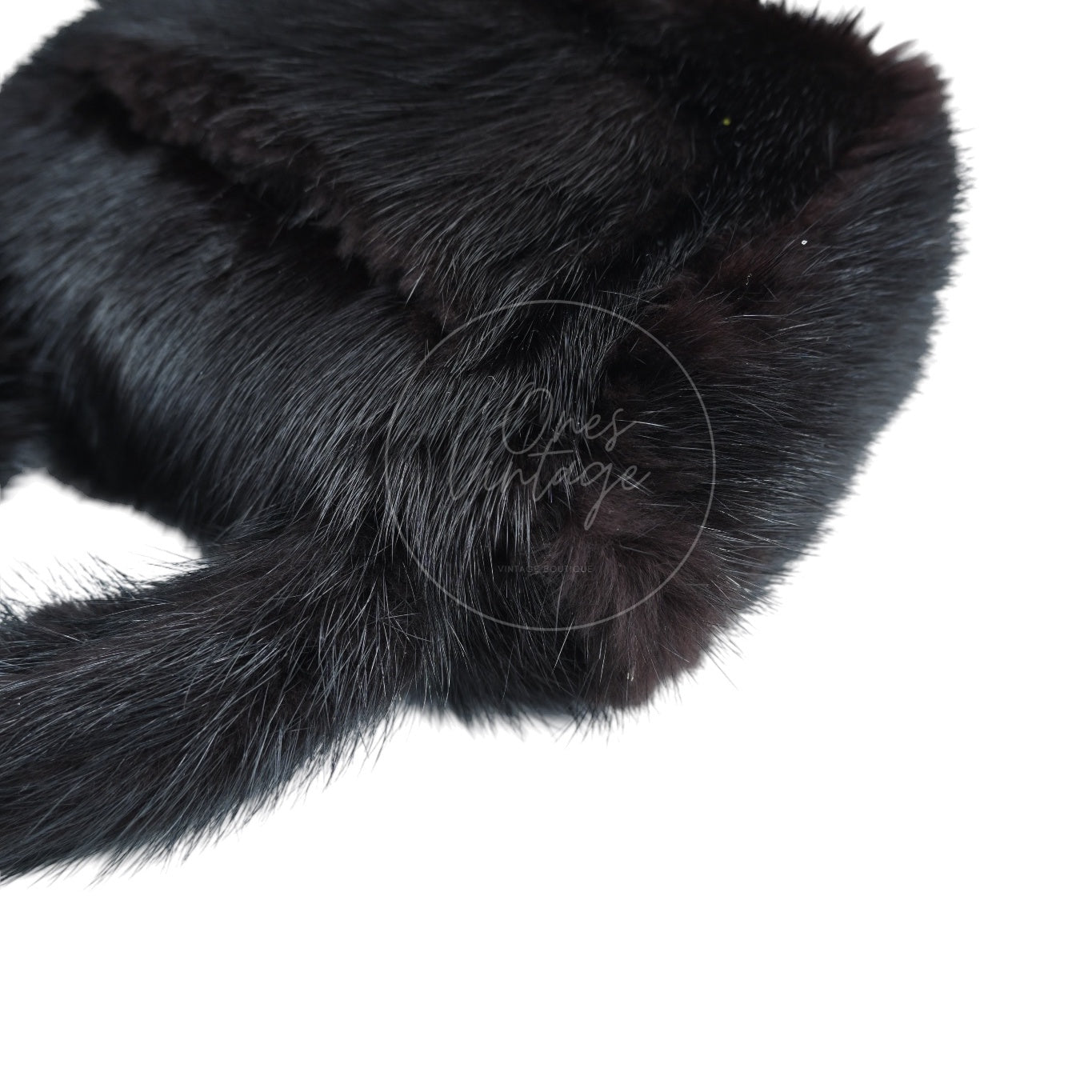 Chanel Mink Fur Handbag GHW Black