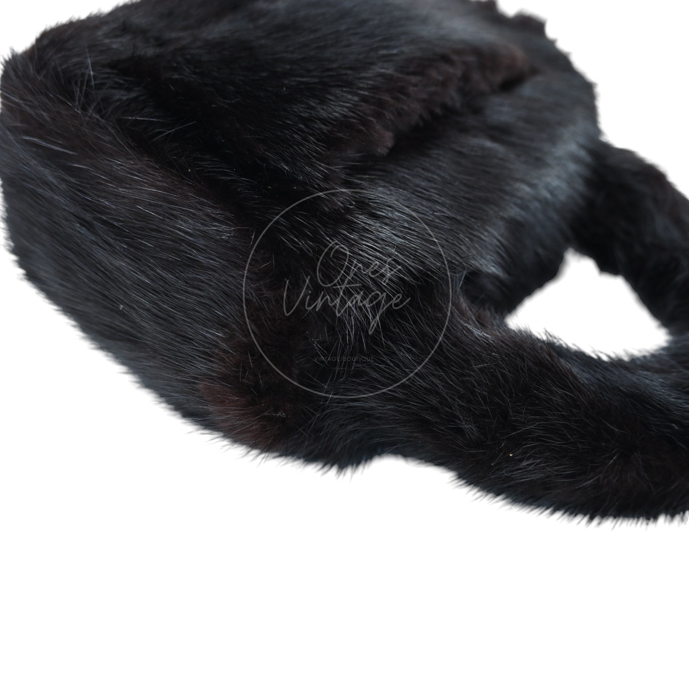 Chanel Mink Fur Handbag GHW Black