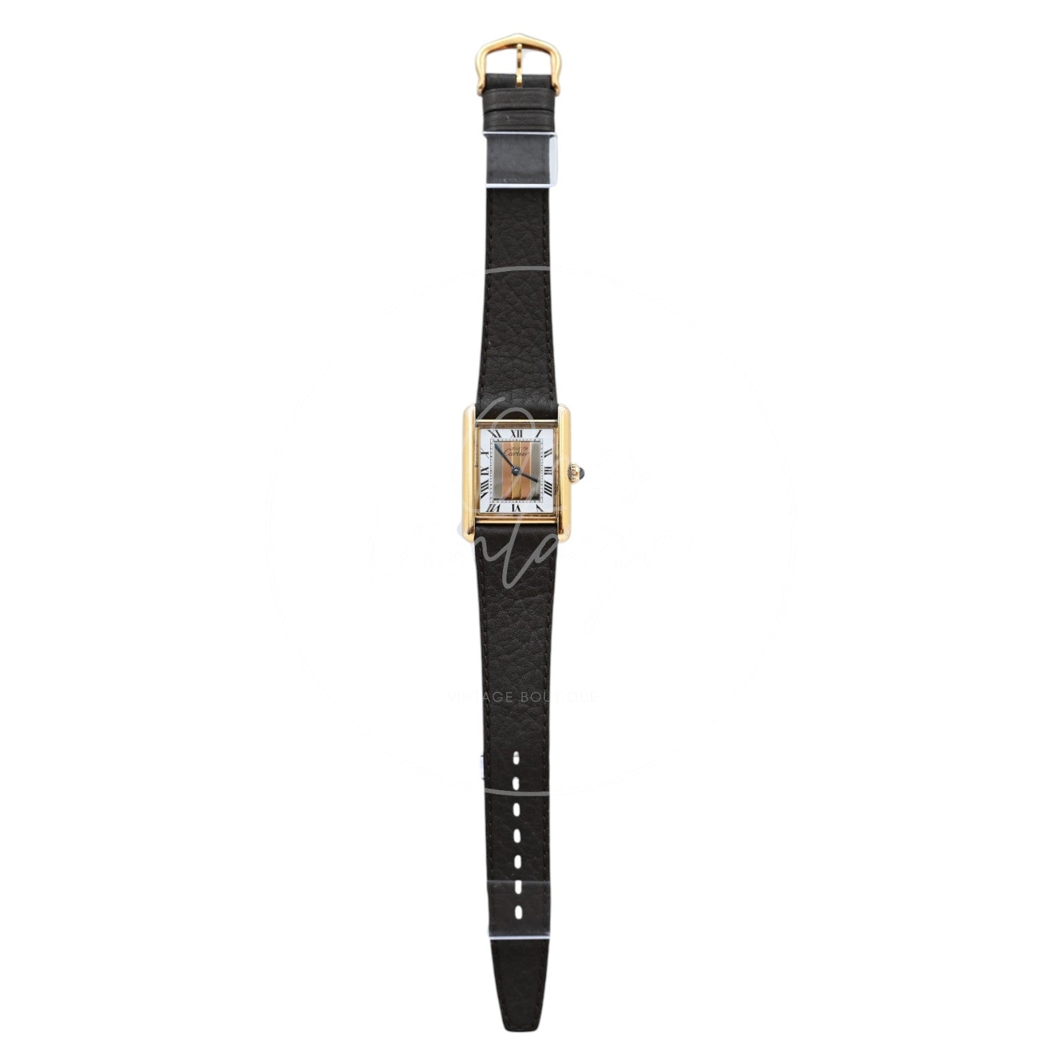 Cartier Must De Tank Trinity Dial Quartz LM