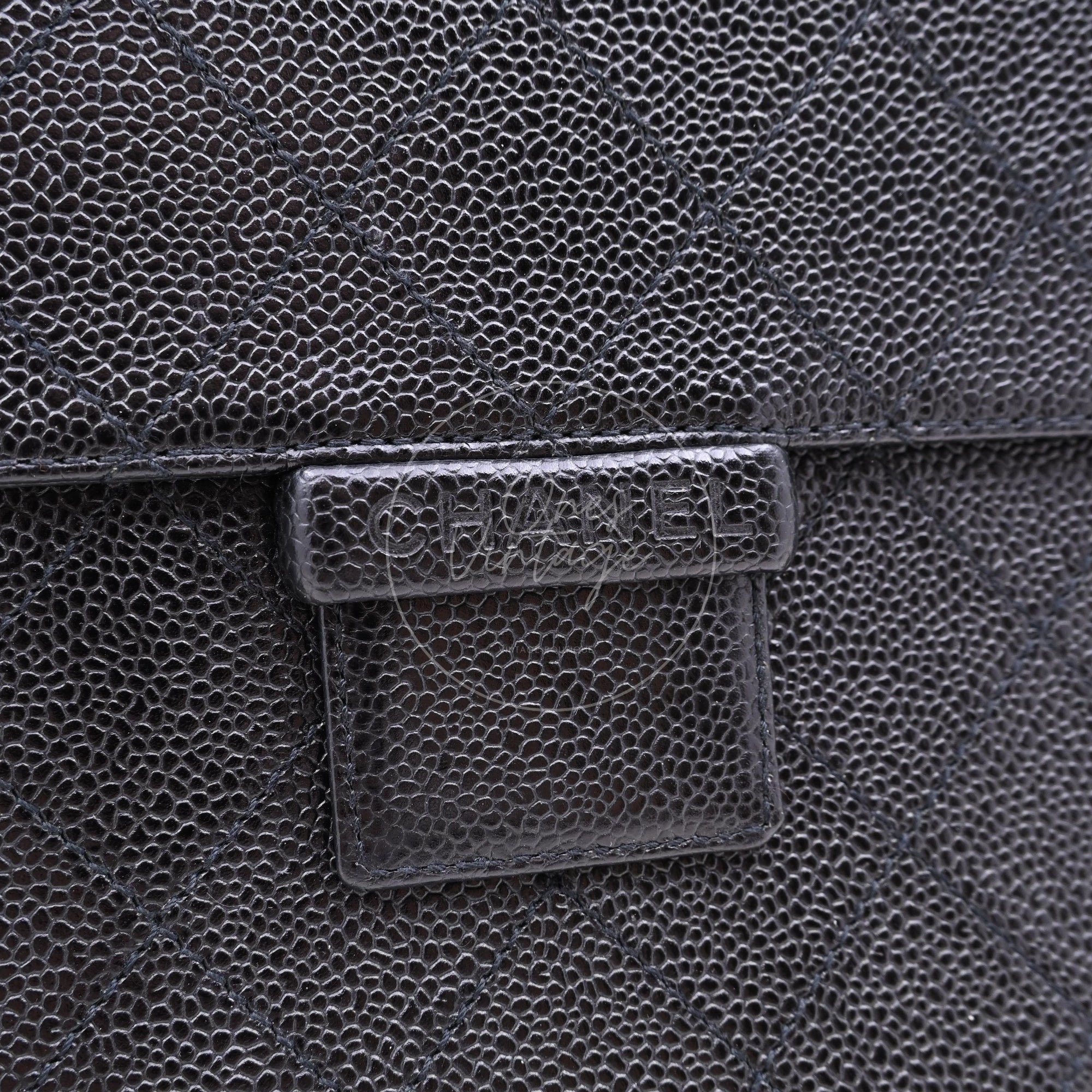 Chanel So Black Caviar Shoulder Bag GHW Black Series 5
