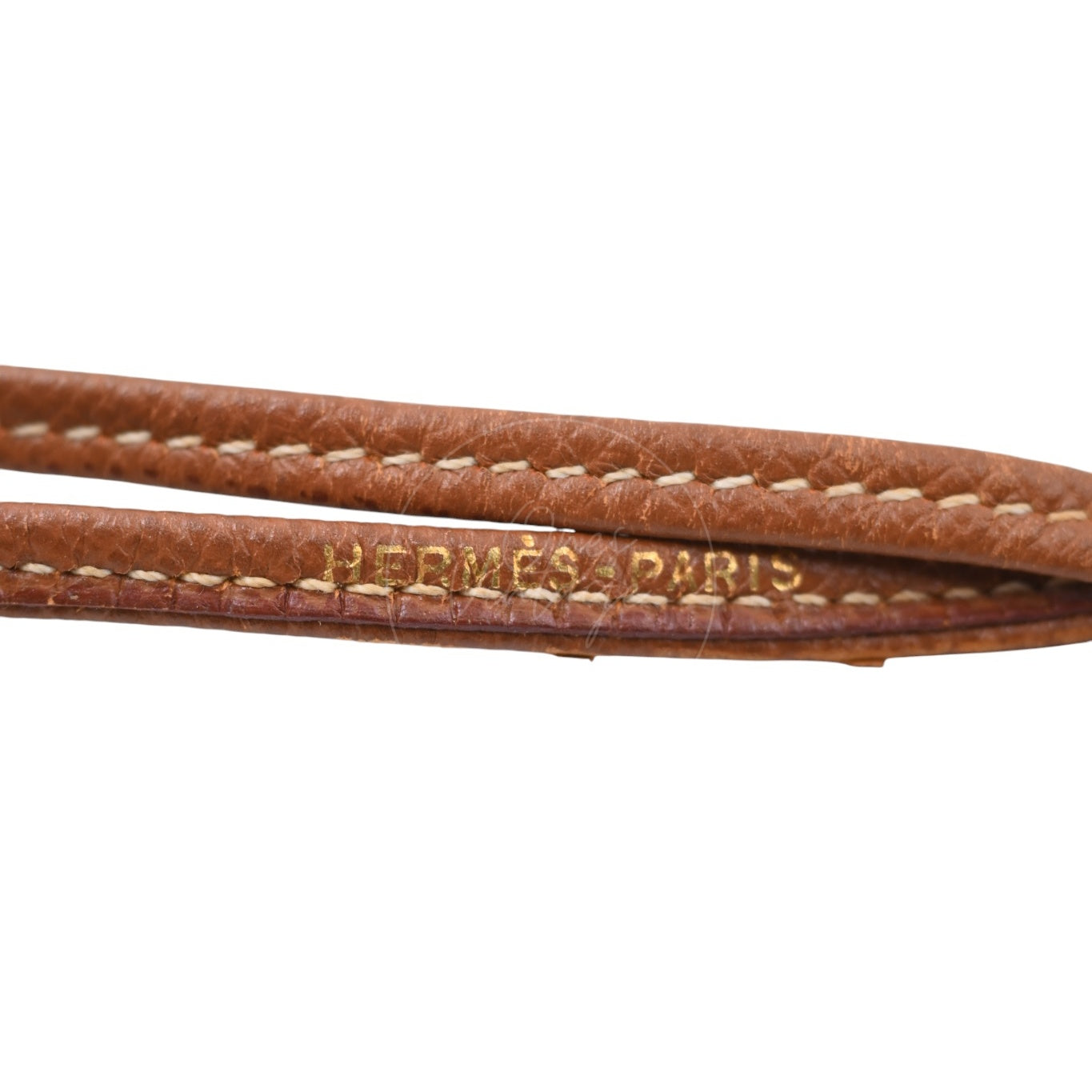 Hermes Wood Whistle Brown Necklace