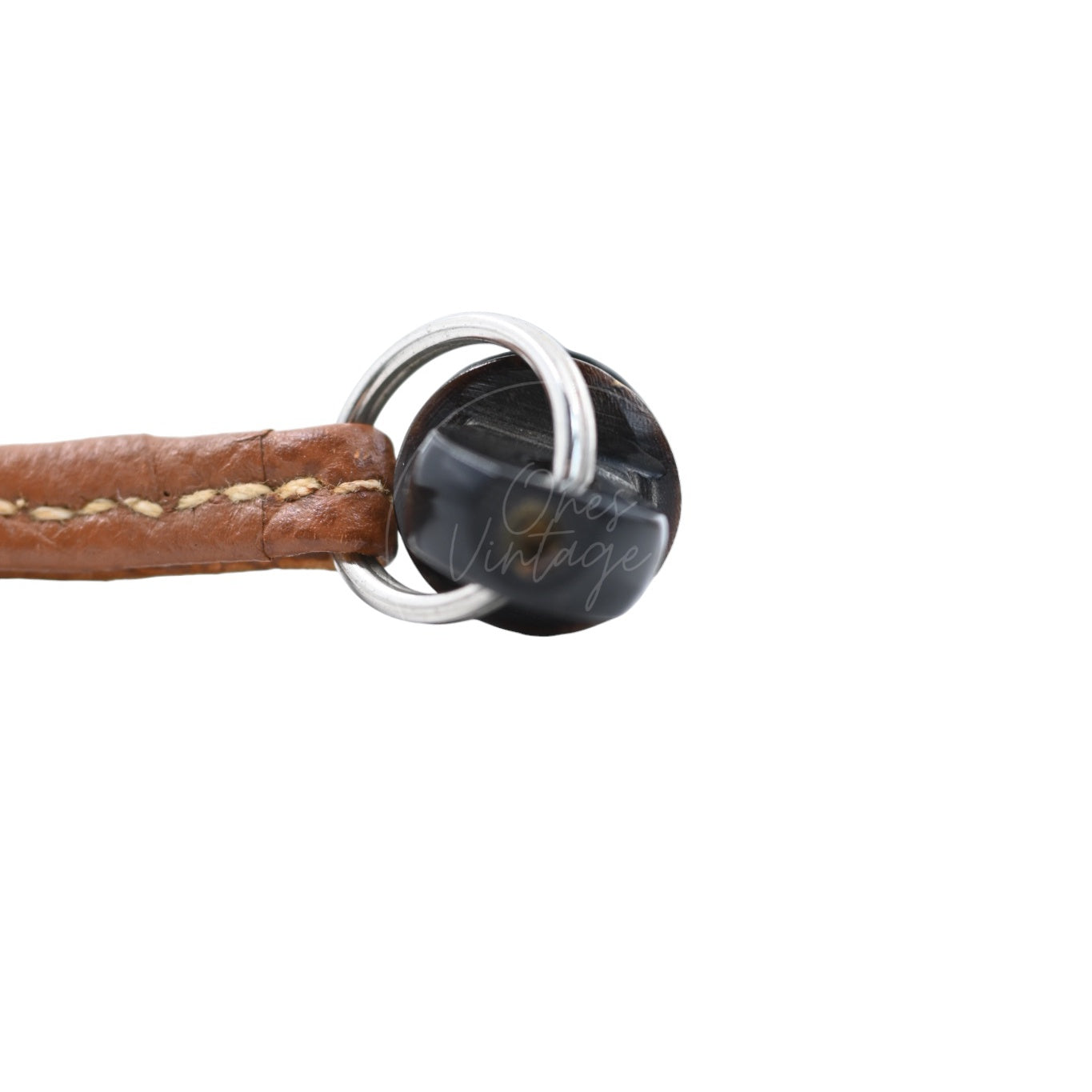 Hermes Wood Whistle Brown Necklace