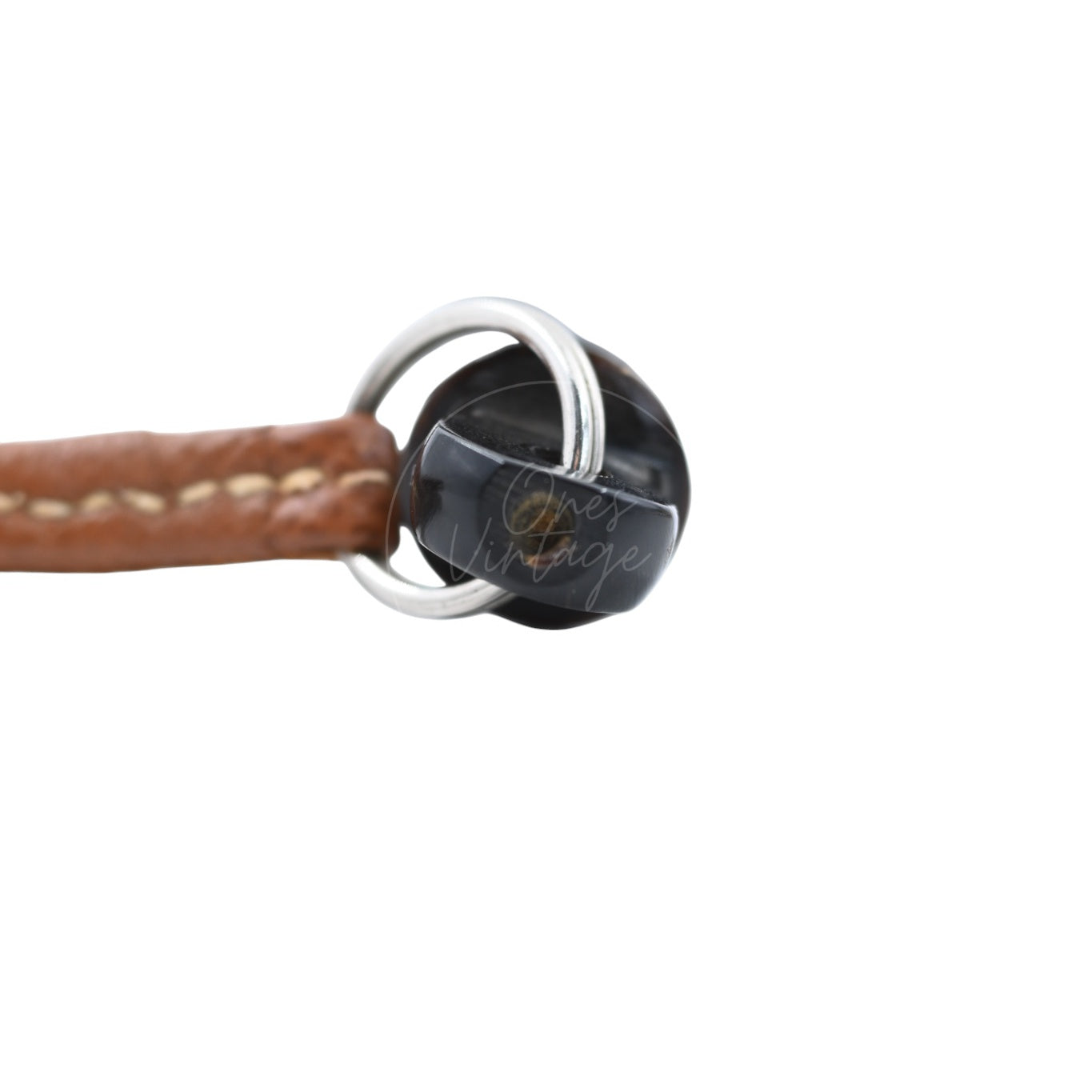 Hermes Wood Whistle Brown Necklace